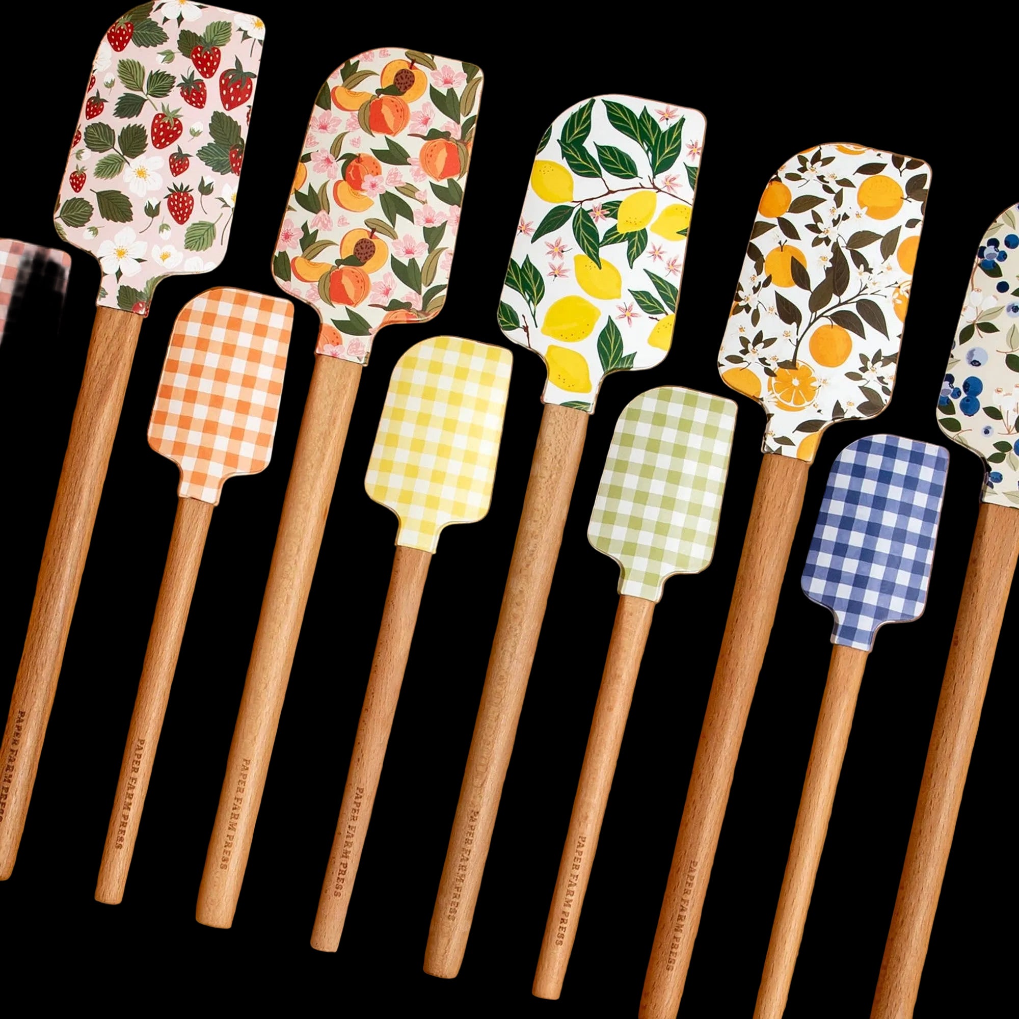 Fruit Silicone Kitchen Spatulas - Sets of 2